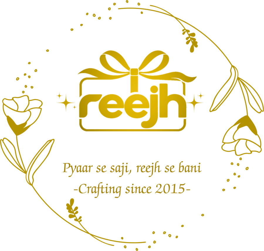 Reejh logo: Pyaar se saji, reejh se bani, crafting since 2015