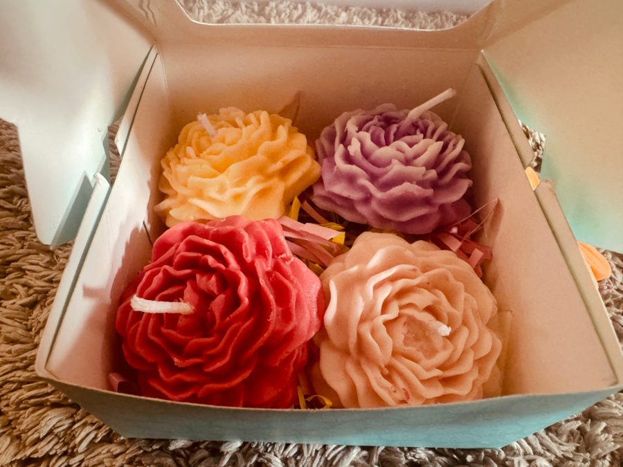 Peony set of 4 in open packing