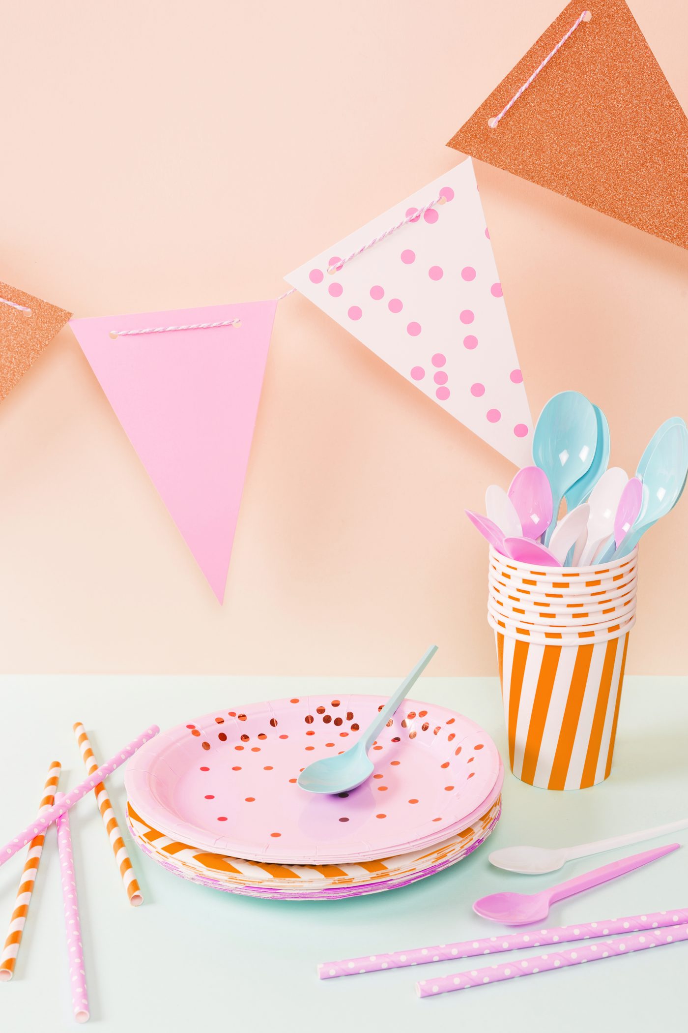 Pastel birthday party decorations